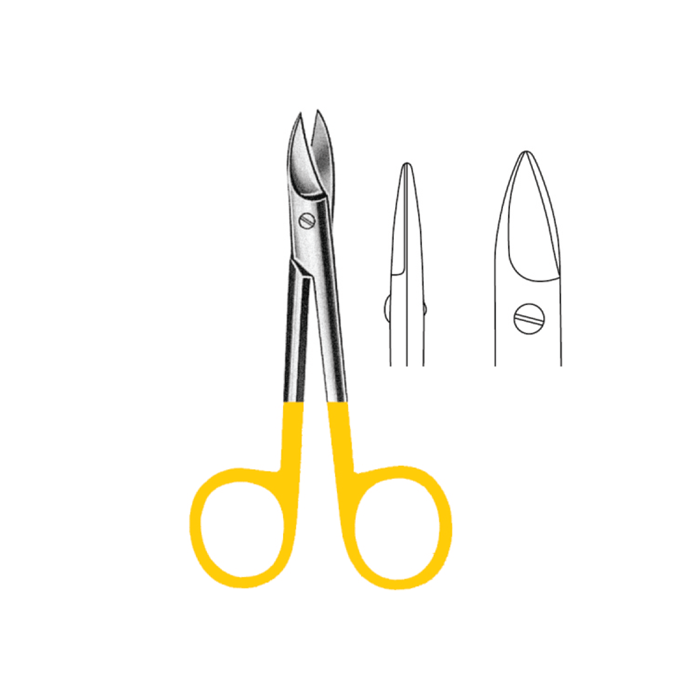 SCISSORS | TC BEEBEE STR   12.0cm  ( saw edge )