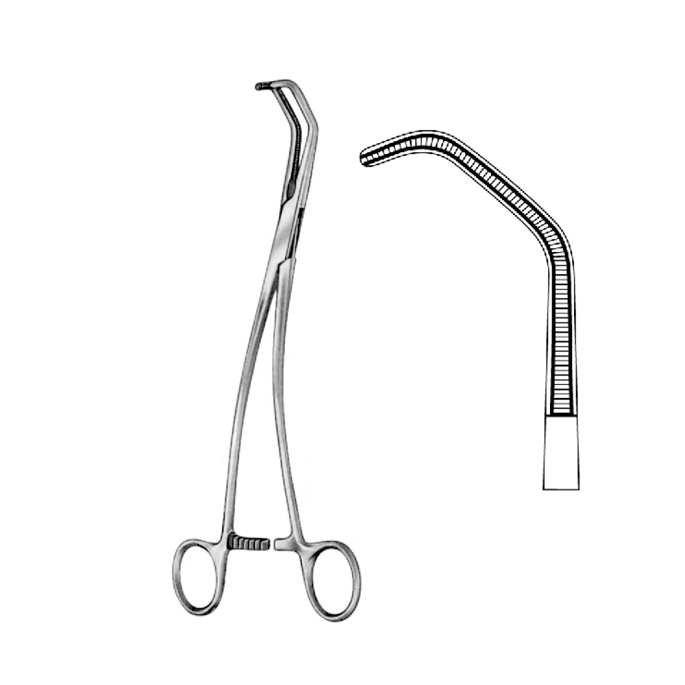 TANGENTIAL OCCLUSION DE BAKEY SATINSKY CLAMPS  23.5cm   Fig.1