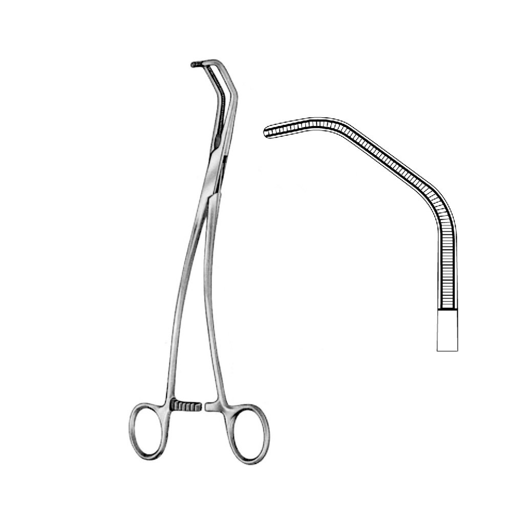 TANGENTIAL OCCLUSION DE BAKEY SATINSKY CLAMPS  25.0cm   Fig.3