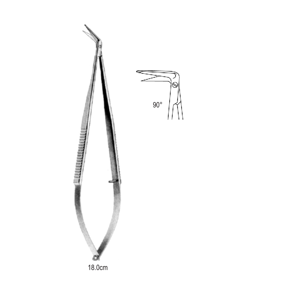 MICRO STR  SCISSOR   18.0cm   90°DEGREE     (1 BLADE PROBE)