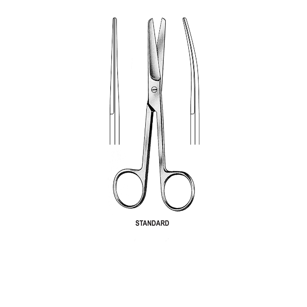 Operating Scissors standard  B/B   STR  13.0cm