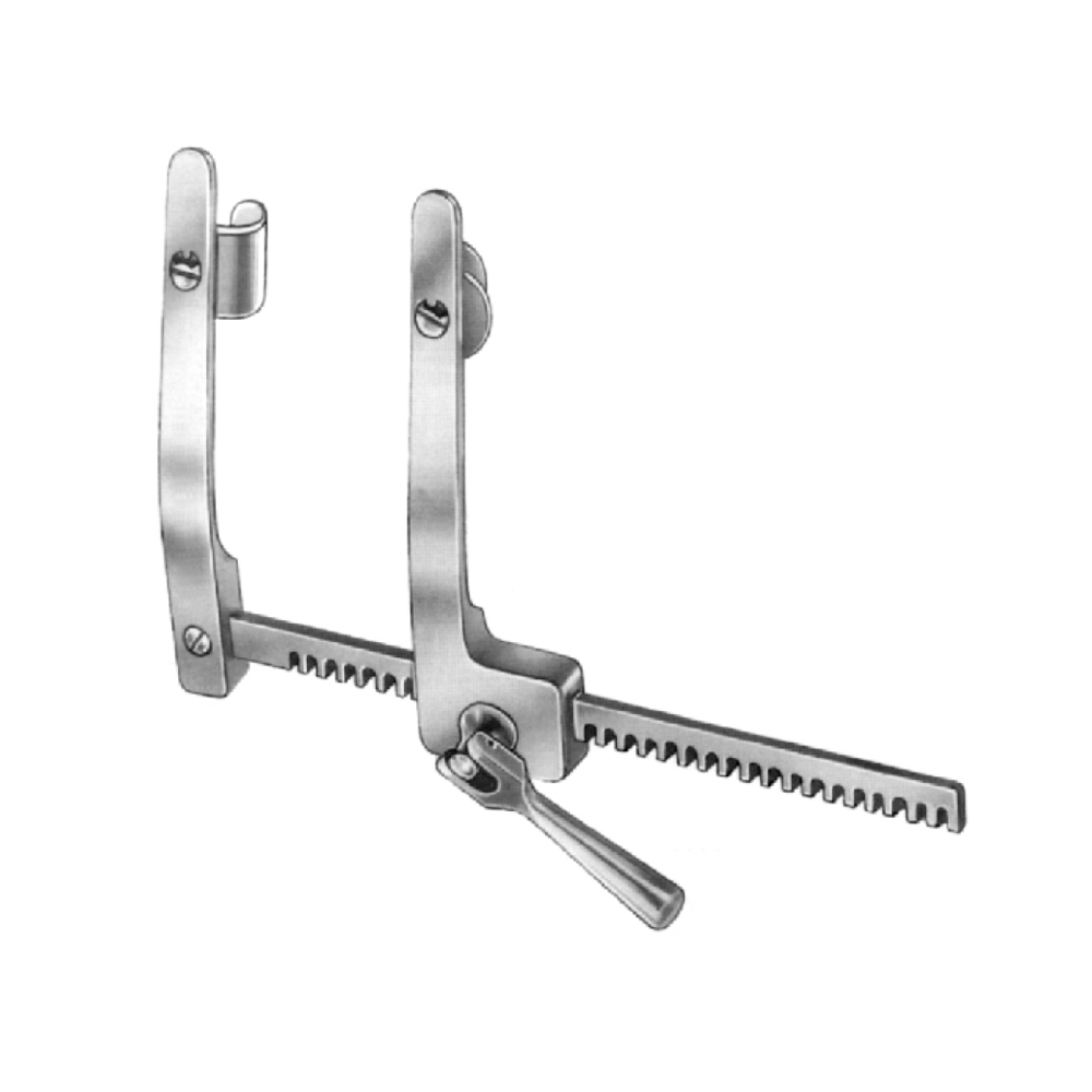 RIB SPREADERS  H-COOLEY with swivel blades, for babies 10mm 15mm 90mm