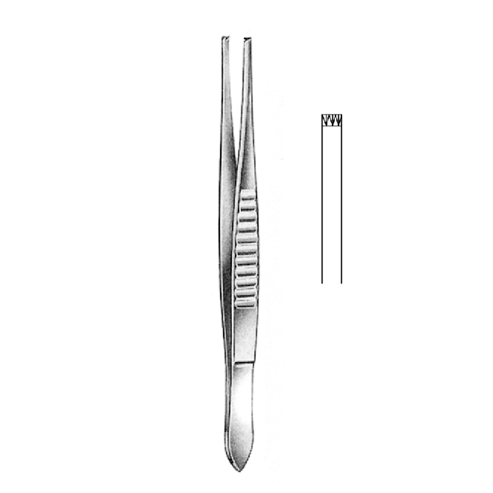 TISSUE FORCEPS USA MODEL   14.0cm  TEETH 3X4