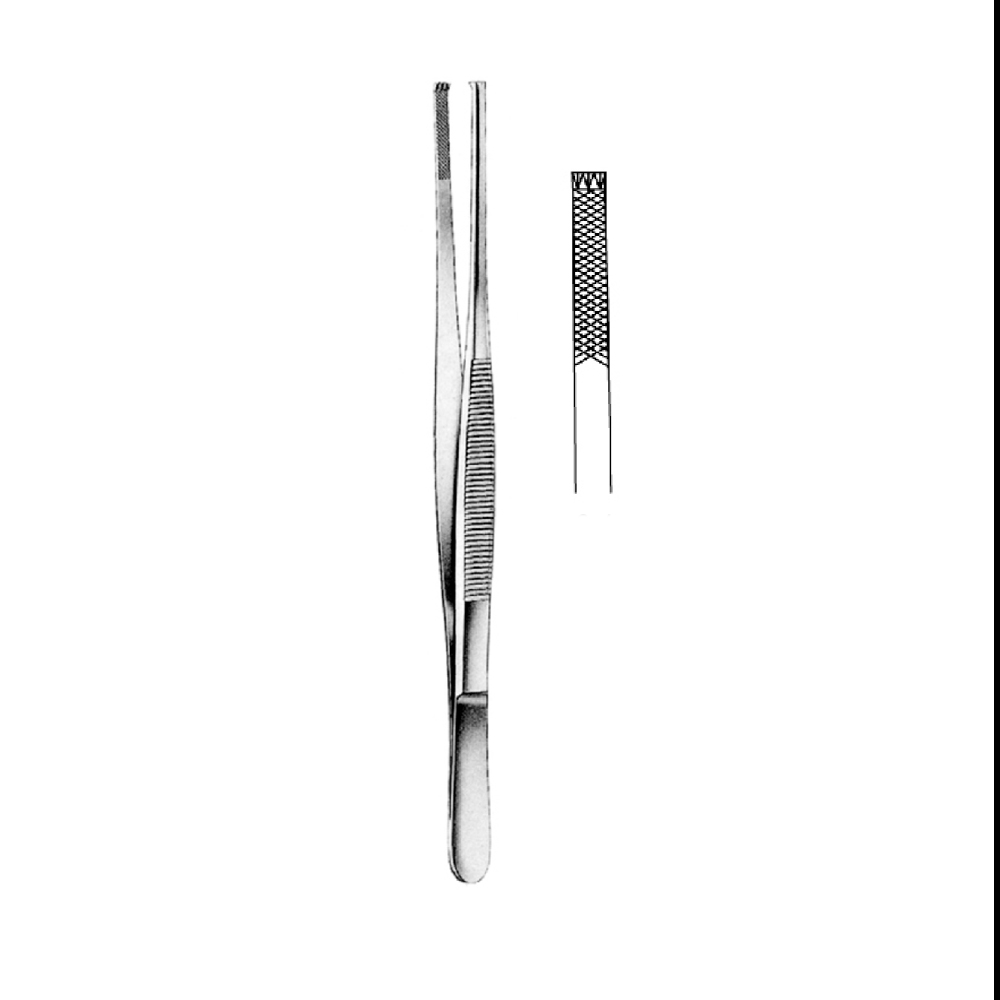 TISSUE FORCEPS STILLE-BARRAYA   20.0cm  TEETH 3X4