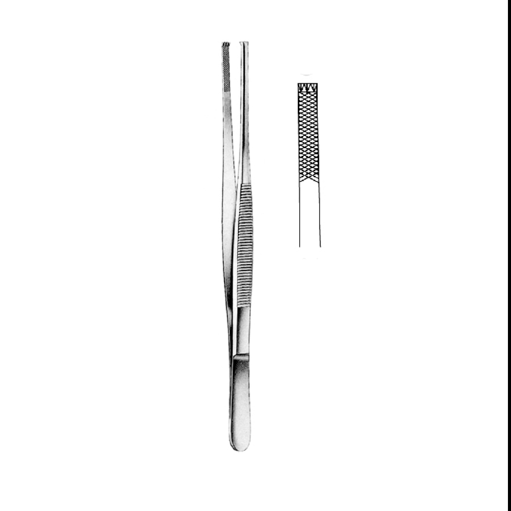 TISSUE FORCEPS STILLE-BARRAYA   25.0cm  TEETH 3X4