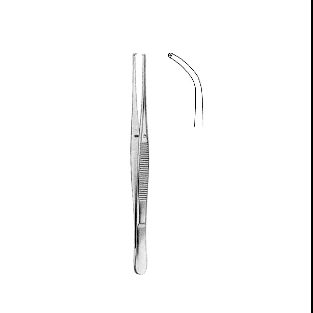 TISSUE FORCEPS  SEMKEN CVD  12.5 cm  TEETH 1X2