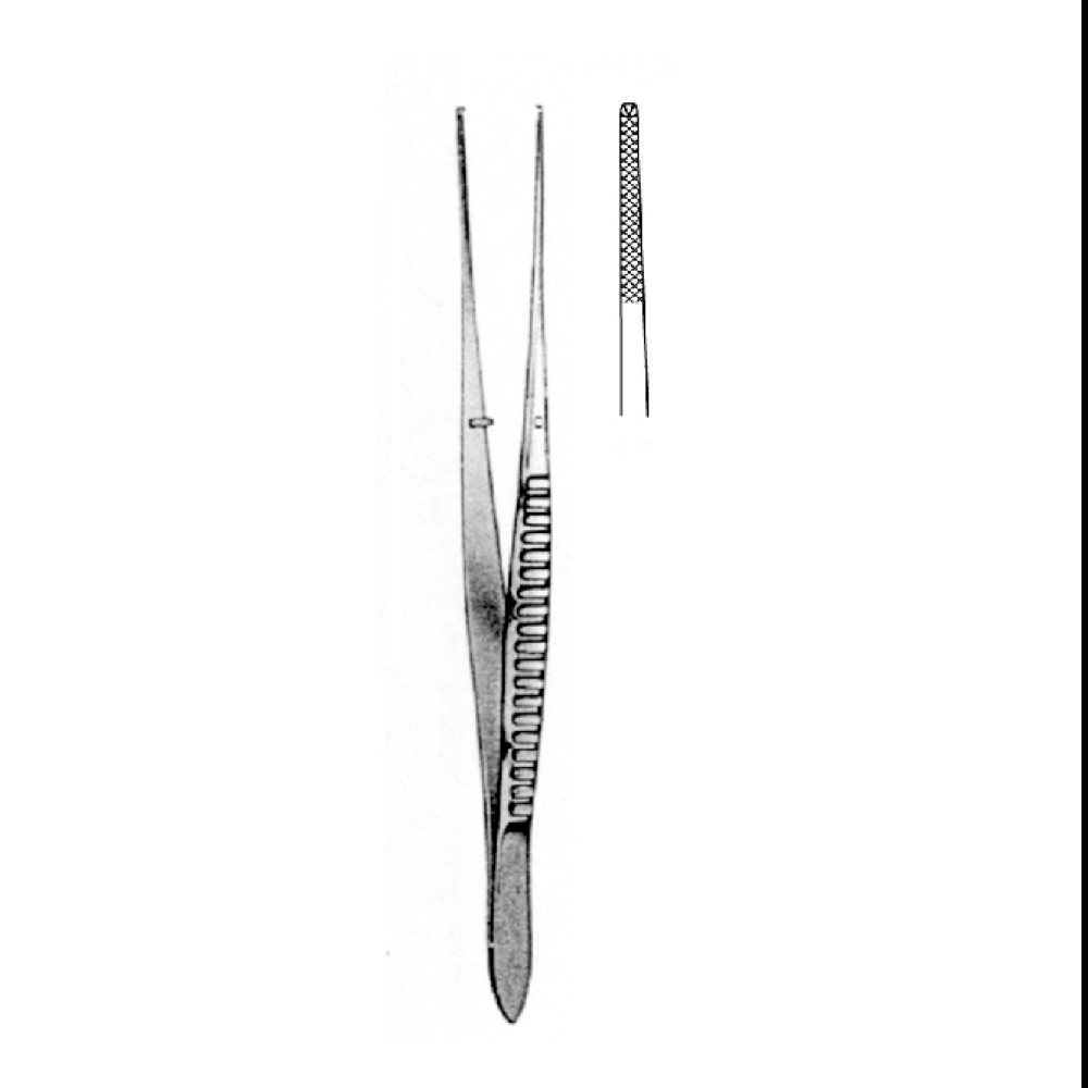 TISSUE FORCEPS  WAUGH  15.0cm  TEETH 1X2