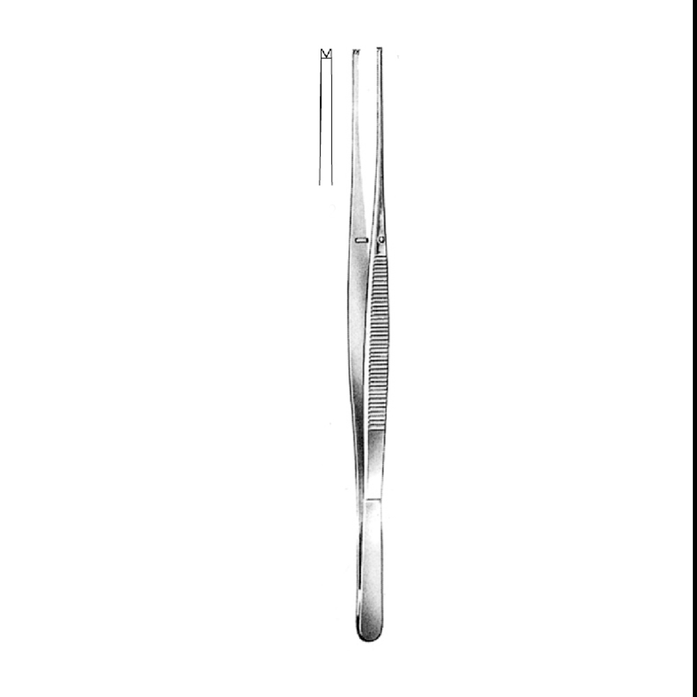 TISSUE FORCEPS  TAYLOR  STR   17.5cm  TEETH 1X2