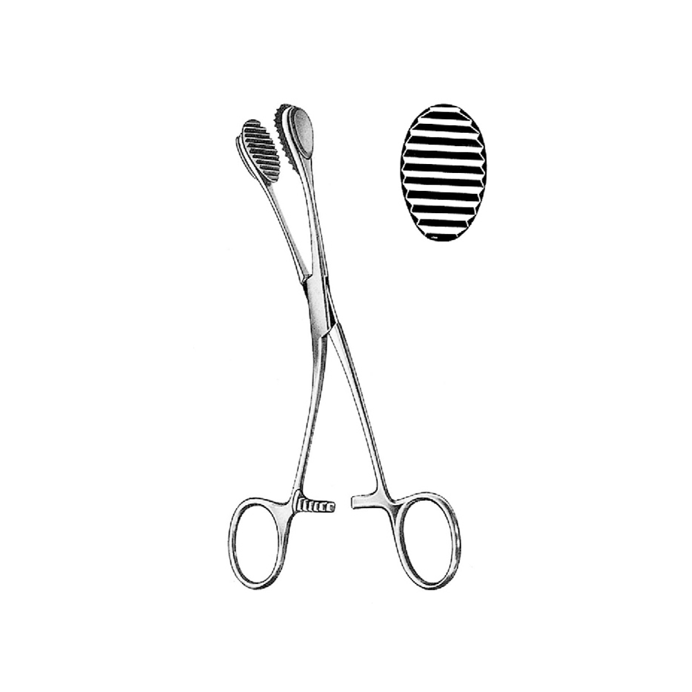 ORAL TONGUE HOLDING YOUNG FORCEPS ONY SILICON PAD  PAIR