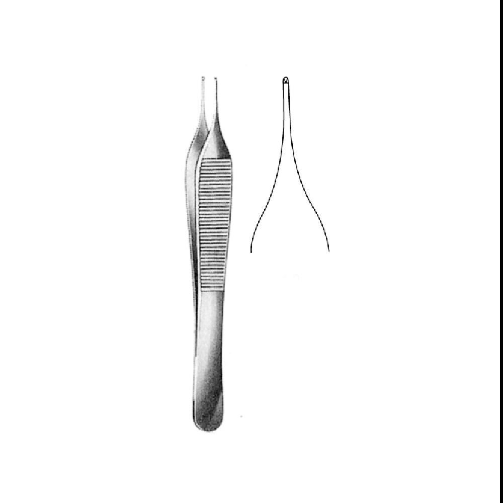 TISSUE FORCEPS  MICRO-ADSON  12.0cm  TEETH 1X2