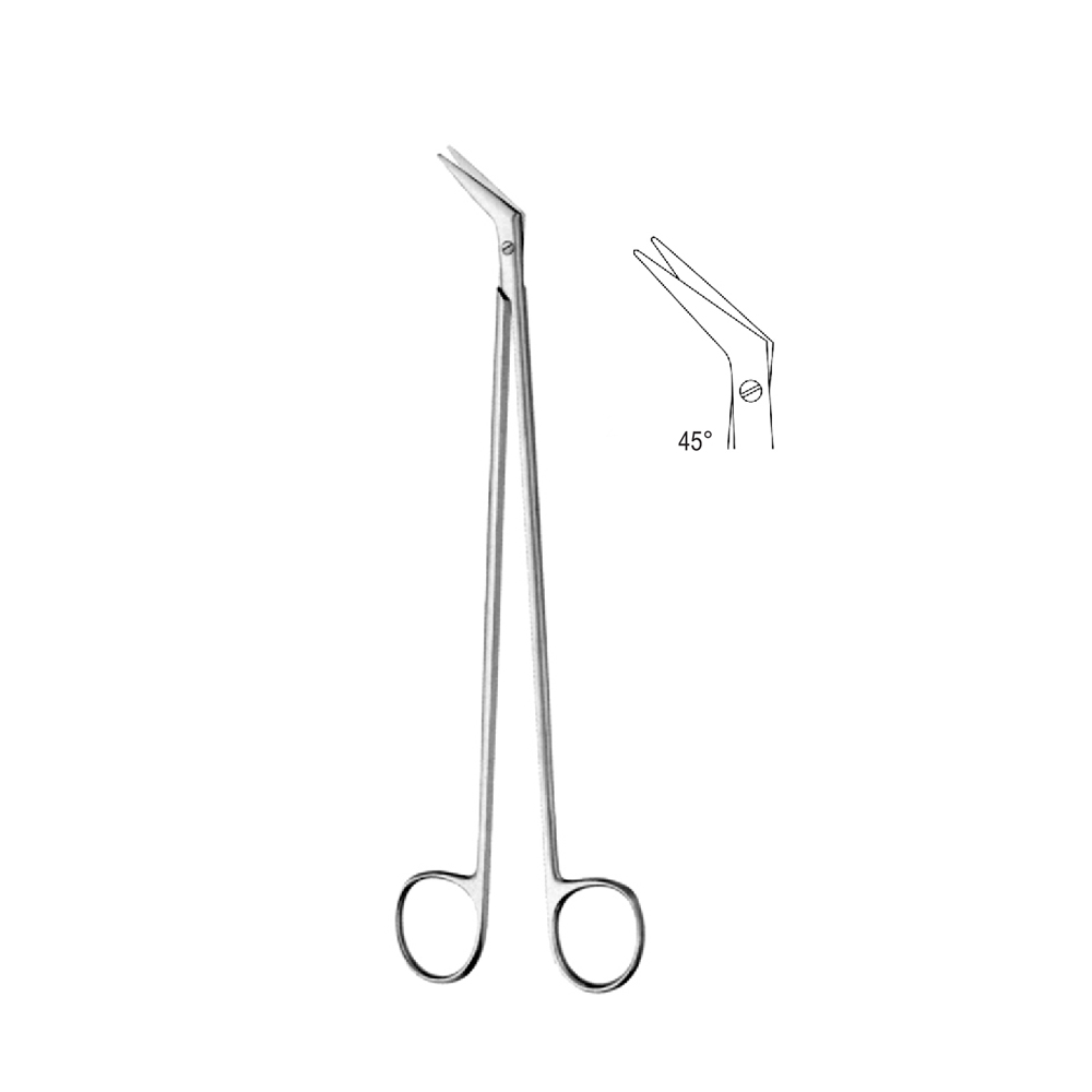 Vascular DE BAKEY SCISSOR  28.0cm    45°DEGREE