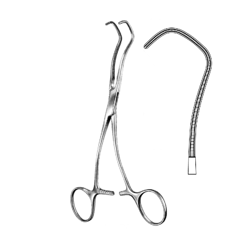 ATRAUMA CARDIOVASCULAR DE BAKEY DERRA FORCEPS  18.0cm