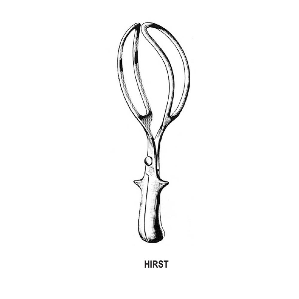 OBSTETRICAL HIRST FORCEPS 26.0cm