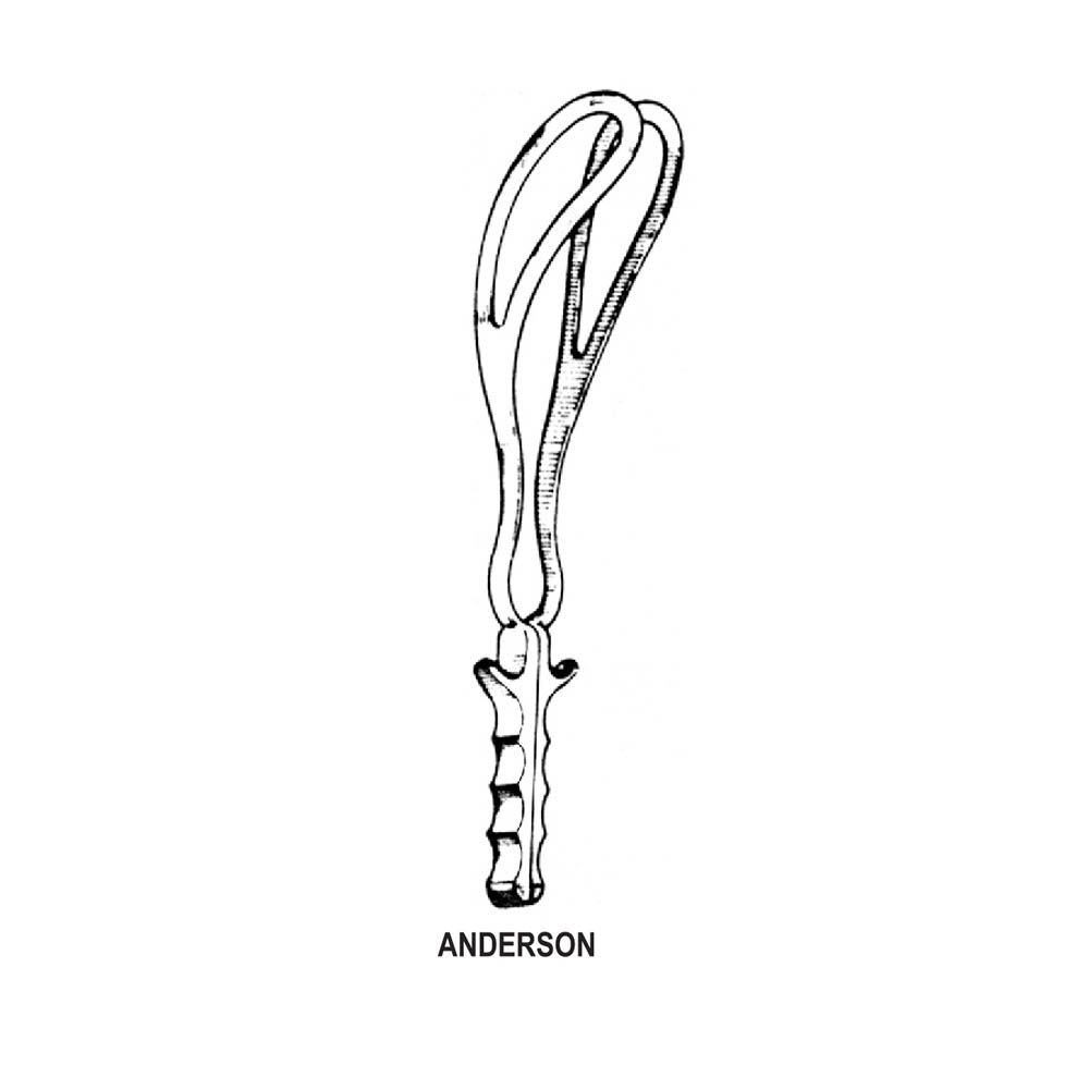 OBSTETRICAL ANDERSON FORCEPS 38.0cm